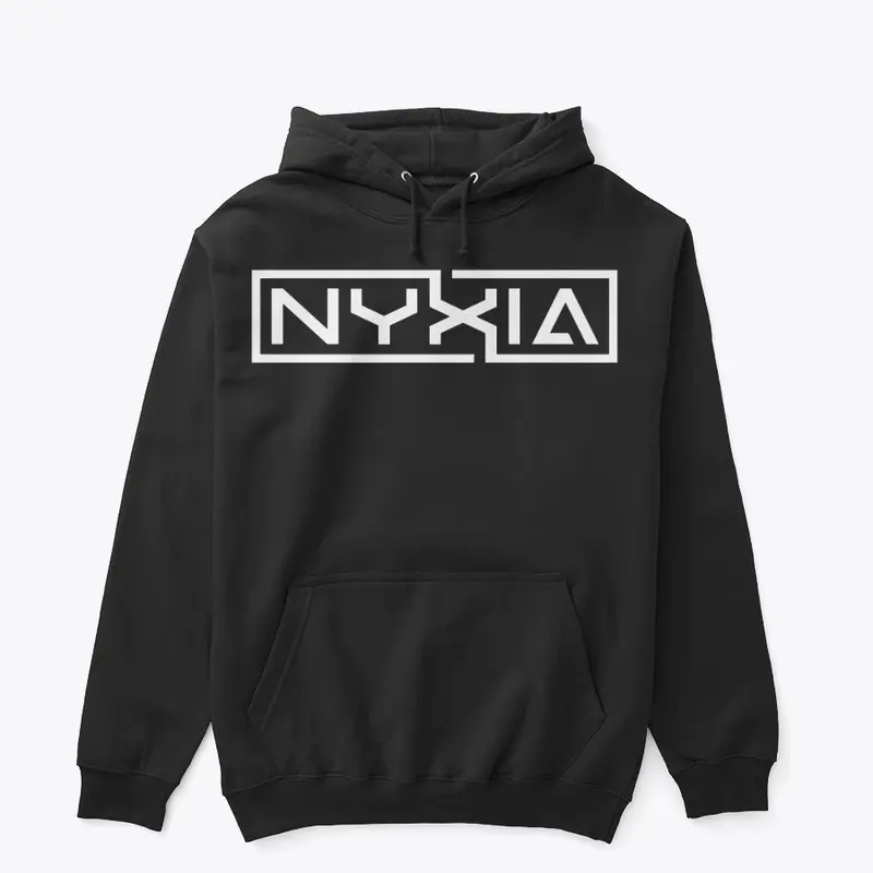 Nyxia White Logo Hoodie